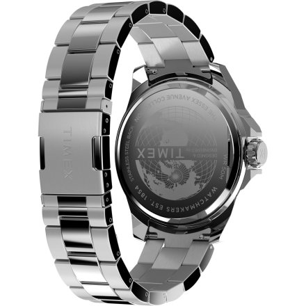 Timex Essex Day & Date TW2W92700 Męski zegarek srebrny na bransolecie