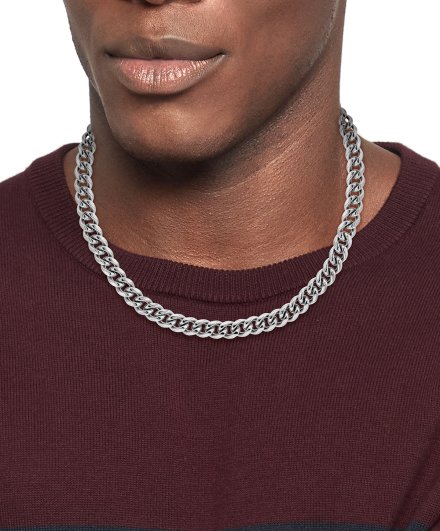 Tommy Hilfiger Chunky Chain Link naszyjnik męski srebrny 2790604