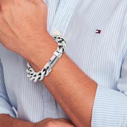 Tommy Hilfiger Wild bransoletka męska srebrna 2790637