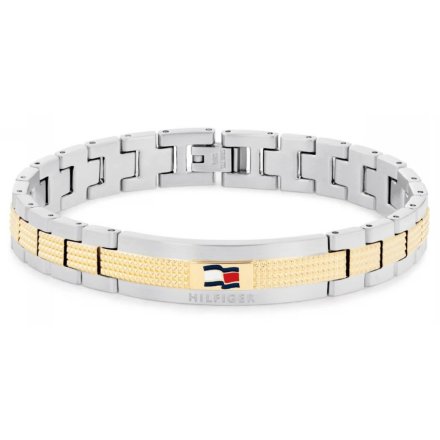 Tommy Hilfiger bransoletka męska srebrno-złota 2790642