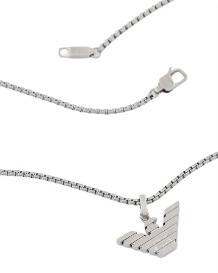 Emporio Armani naszyjnik męski srebrny EGS3169040