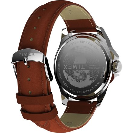 Timex Essex Day & Date TW2W92800 Męski zegarek srebrny na pasku