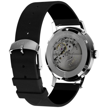 Timex Marlin TW2W93100 zegarek męski automatyczny z czarnym paskiem