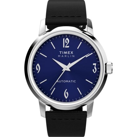 Timex Marlin TW2W93100 zegarek męski automatyczny z czarnym paskiem