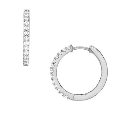 Fossil Ellis kolczyki damskie koła z kryształami 17 mm JA7234040