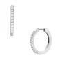 Fossil Ellis kolczyki damskie koła z kryształami 17 mm JA7234040