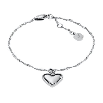 Fossil Legacy Heart bransoletka damska srebrna JF04837040