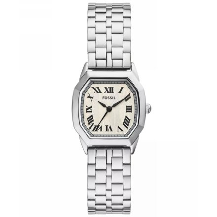 Fossil Harlow zegarek damski srebrny retro na bransoletce ES5363