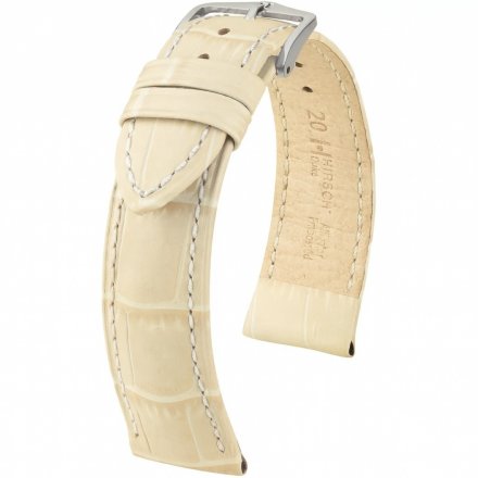 Beżowy pasek skórzany 18 mm HIRSCH Duke 01028190NQ-2-18 (M)