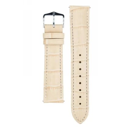 Beżowy pasek skórzany 18 mm HIRSCH Duke 01028190NQ-2-18 (M)