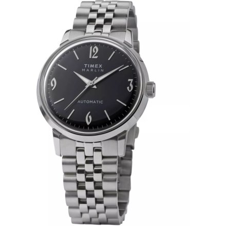Timex Marlin TW2W93200 zegarek męski automatyczny srebrny z bransoletą