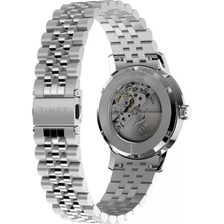 Timex Marlin TW2W93200 zegarek męski automatyczny srebrny z bransoletą