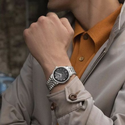 Timex Marlin TW2W93200 zegarek męski automatyczny srebrny z bransoletą