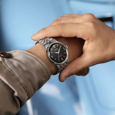 Timex Marlin TW2W93200 zegarek męski automatyczny srebrny z bransoletą