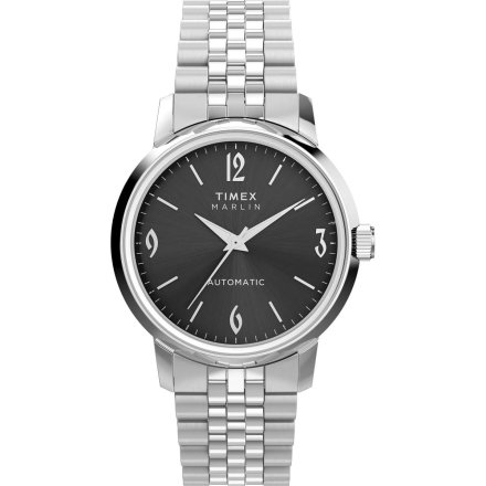 Timex Marlin TW2W93200 zegarek męski automatyczny srebrny z bransoletą