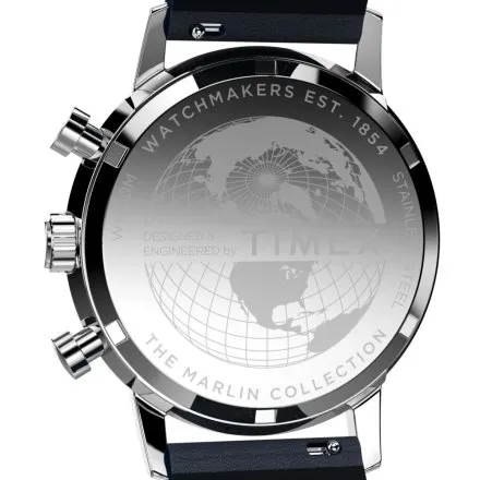 Timex Marlin TW2W99000 zegarek męski z granatową tarczą i chronografem
