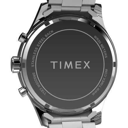 Timex Dress Chronograph TW2Y01500 złoto-srebrny zegarek męski z bransoletą