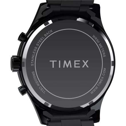 Timex Dress Chronograph TW2Y01600 czarny zegarek męski z chronografem