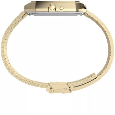 Timex Q Ana-Digi Reissue TW2Y06000 zegarek męski złoty z wyświetlaczem