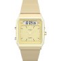Timex Q Ana-Digi Reissue TW2Y06000 zegarek męski złoty z wyświetlaczem