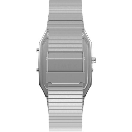 Timex Q Ana-Digi Reissue TW2Y05900 zegarek męski srebrny z wyświetlaczem