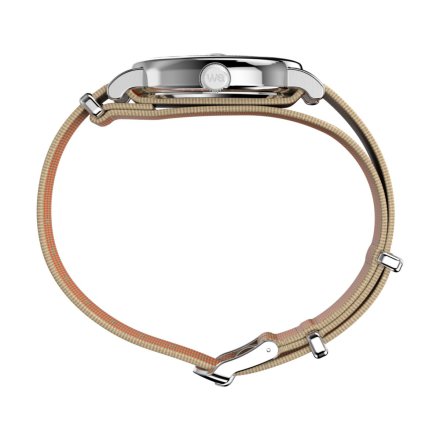 Timex Weekender TW2Y08900 męski zegarek z szaro-pomarańczowym paskiem