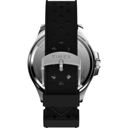 Timex Harborside Coast TW2Y09200 Zegarek męski srebrny na czarnym pasku