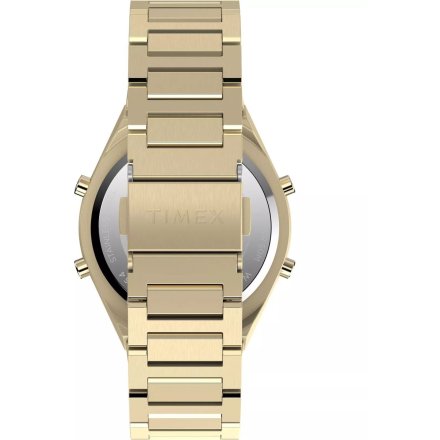 Timex Q Q80 Continental TW2Y09700 zegarek męski złoty z wyświetlaczem
