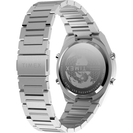 Timex Q Q80 Continental TW2Y09800 zegarek męski srebrny z wyświetlaczem