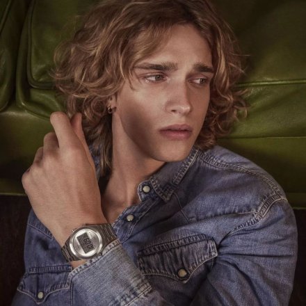 Timex Q Q80 Continental TW2Y09800 zegarek męski srebrny z wyświetlaczem