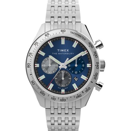 Timex Waterbury Chronograph TW2Y18500 Zegarek męski na bransolecie z chronografem