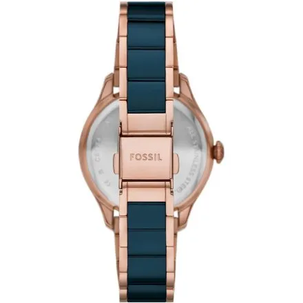 Fossil Gilmore zegarek damski różowozłoty na bransoletce CE1134