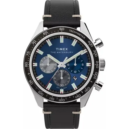 Timex Waterbury Chronograph TW2Y18600 Zegarek męski na pasku z chronografem