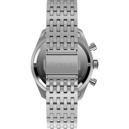 Timex Waterbury Chronograph TW2Y18700 Zegarek męski srebrny na bransolecie 