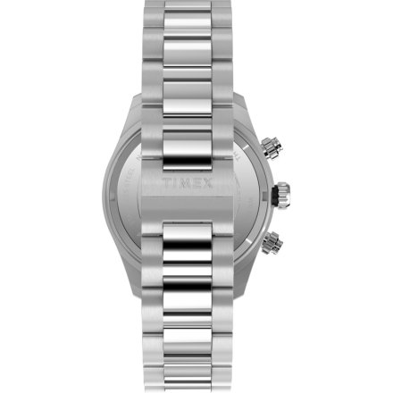 Timex Waterbury Heritage Chronograph TW2Y19200 Zegarek męski srebrny na bransolecie
