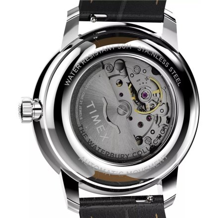 Timex Waterbury Metropolitan Automatic TW2Y23000 Zegarek męski automatyczny z czarną tarczą