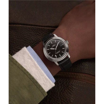 Timex Waterbury Metropolitan Automatic TW2Y23000 Zegarek męski automatyczny z czarną tarczą