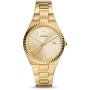 Fossil Scarlette zegarek damski złoty z bransoletką i datownikiem ES5299