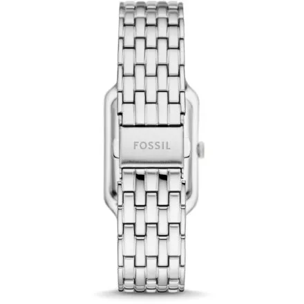 Fossil Raquel zegarek damski srebrny z bransoletką i datownikiem ES5306