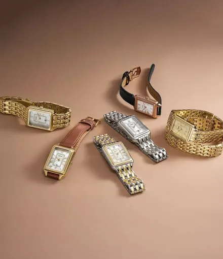 Fossil Raquel zegarek damski srebrny z bransoletką i datownikiem ES5306