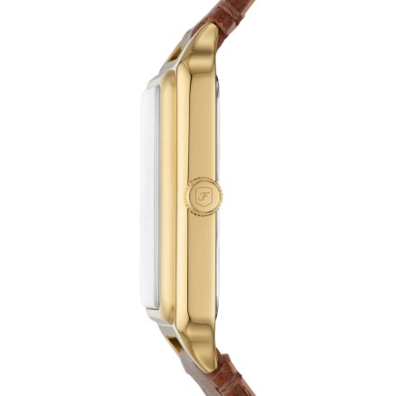 Fossil Raquel Zegarek Damski na brązowym pasku z datownikiem ES5307