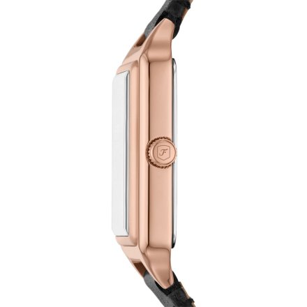 Fossil Raquel Zegarek Damski na czarnym pasku z datownikiem ES5310