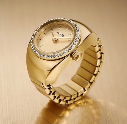 Fossil WATCH RING Zegarek Pierścionek Damski złoty ES5319