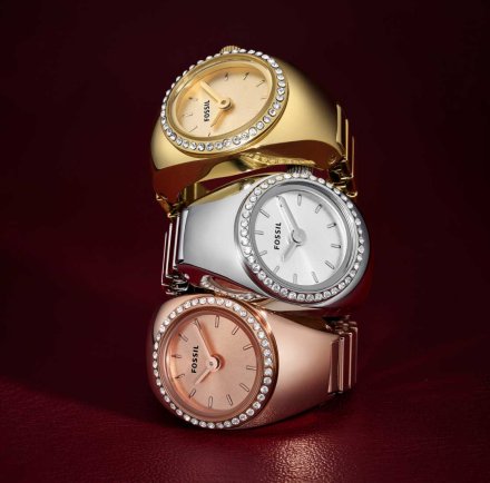 Fossil WATCH RING Zegarek Pierścionek Damski złoty ES5319