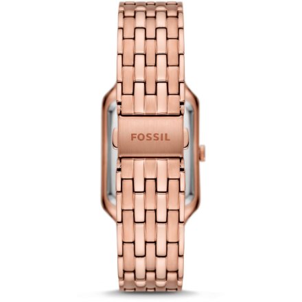 Fossil Raquel zegarek damski różowozłoty z bransoletką i datownikiem ES5323