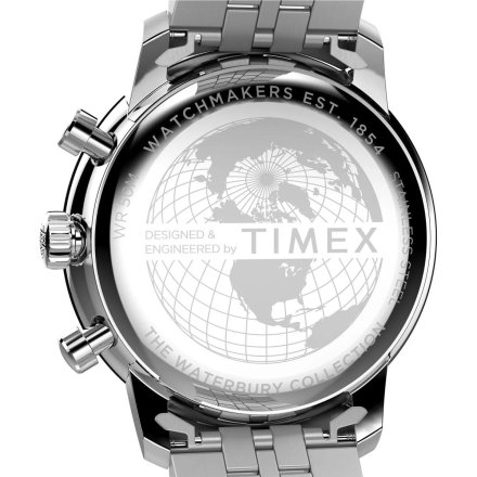 Timex Waterbury Metropolitan TW2Y23400 Zegarek męski klasyczny z bransoletą chronograf