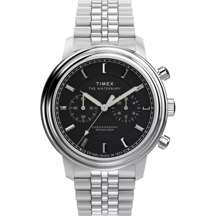 Timex Waterbury Metropolitan TW2Y23400 Zegarek męski klasyczny z bransoletą chronograf