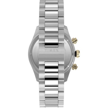 Timex Waterbury Heritage TW2Y24000 Zegarek męski klasyczny z czarną tarczą chronograf