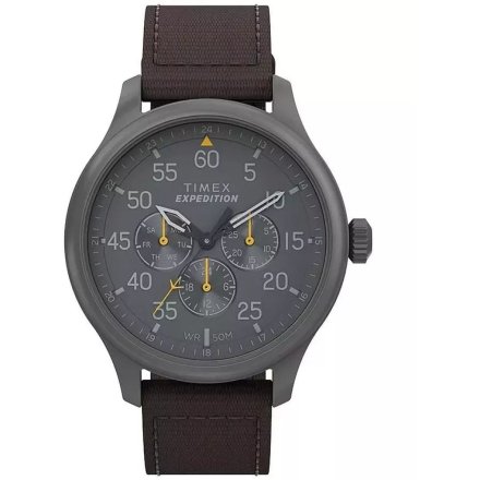 Timex Expedition TW4B30900 Zegarek męski szary na pasku parcianym multidatownik