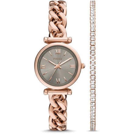 Fossil Carlie Zestaw Zegarek Damski + Bransoletka ES5378SET